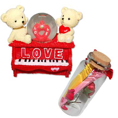 "Valentine Love POP Teddys -390387, Message Bottle -1302-code072 - Click here to View more details about this Product